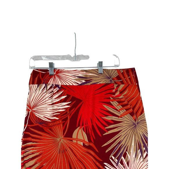 Gap Vintage Skirt Womens Size 10 Floral Tropical 90s Retro Cotton Side Zip‎ - Picture 3 of 7